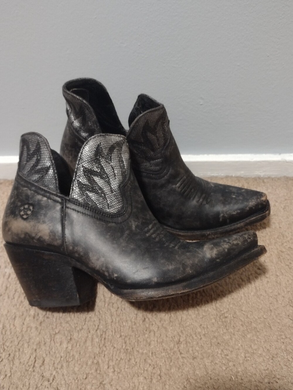 Ariat Hazel Leather Ankle Boot Black